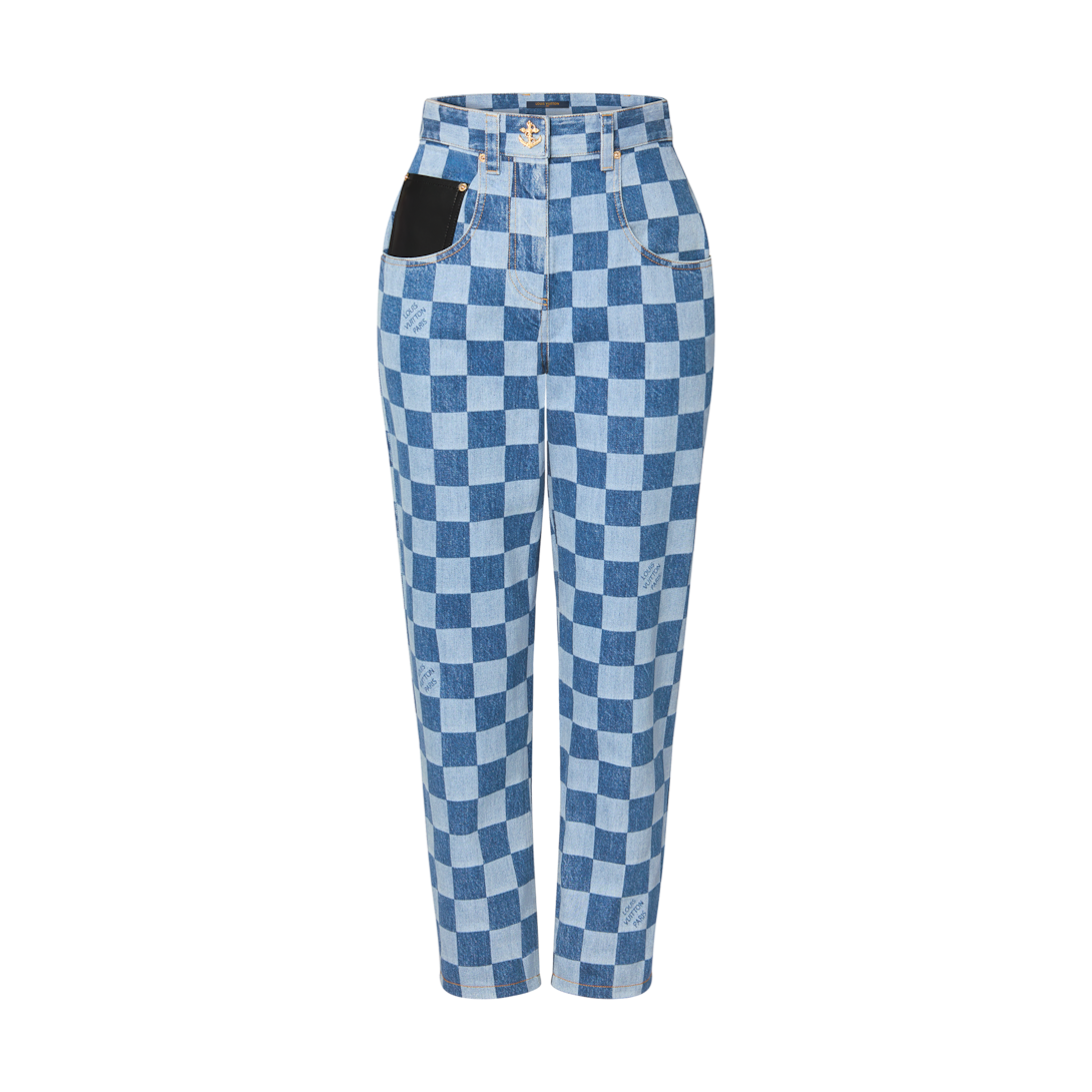 Checkered pantalon hot sale